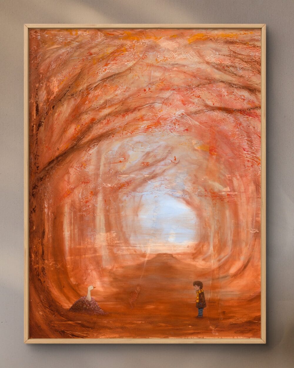 Fall – kunstplakat af Morten Primdahl
