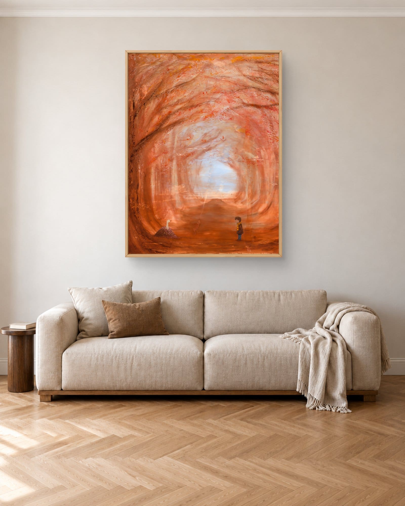 Fall – kunstplakat af Morten Primdahl