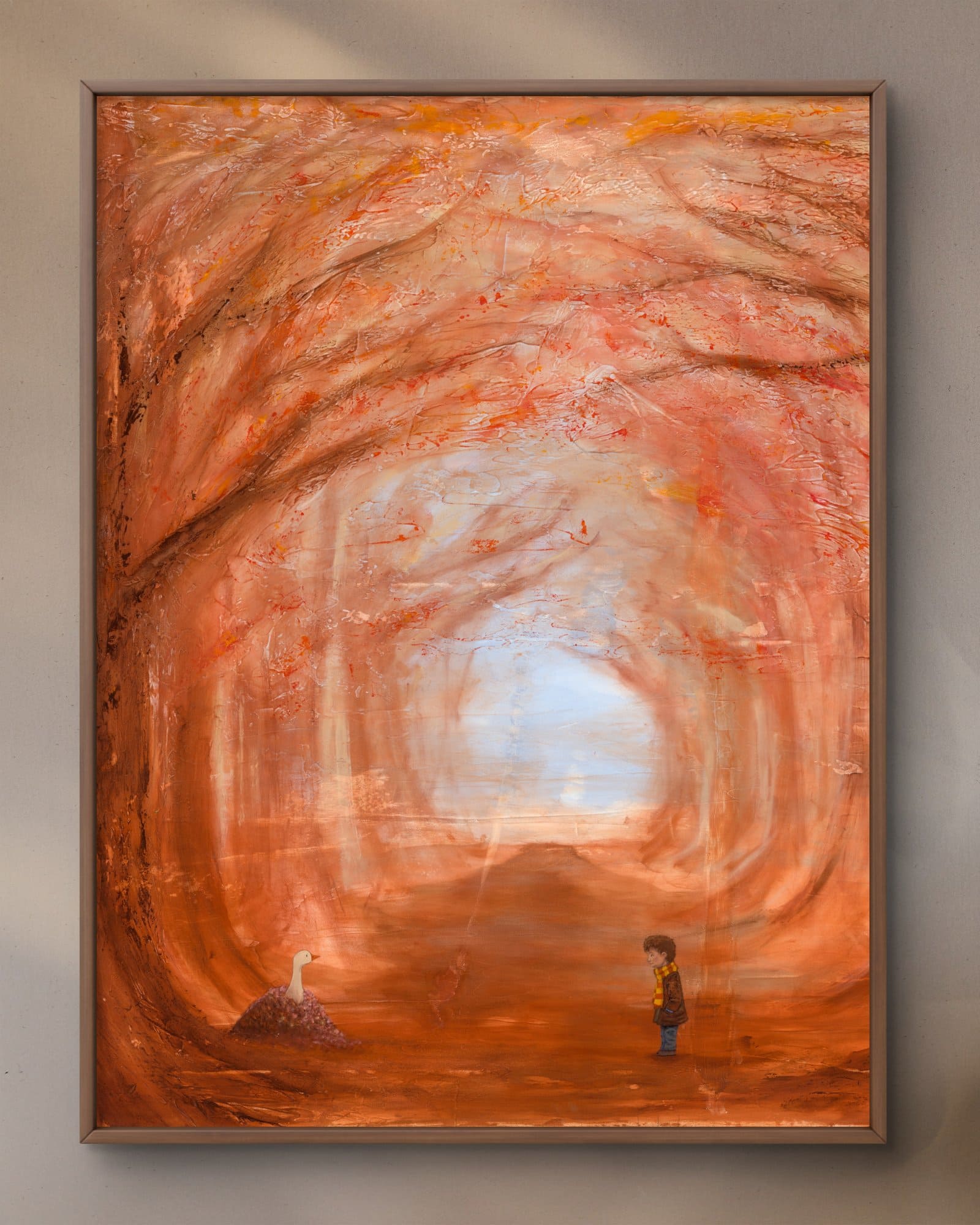 Fall – kunstplakat af Morten Primdahl
