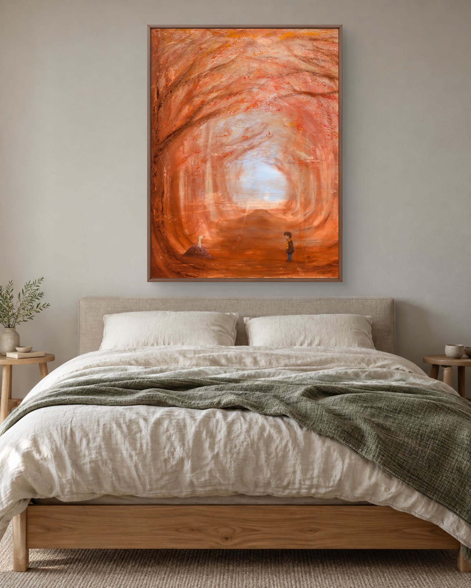 Fall – kunstplakat af Morten Primdahl