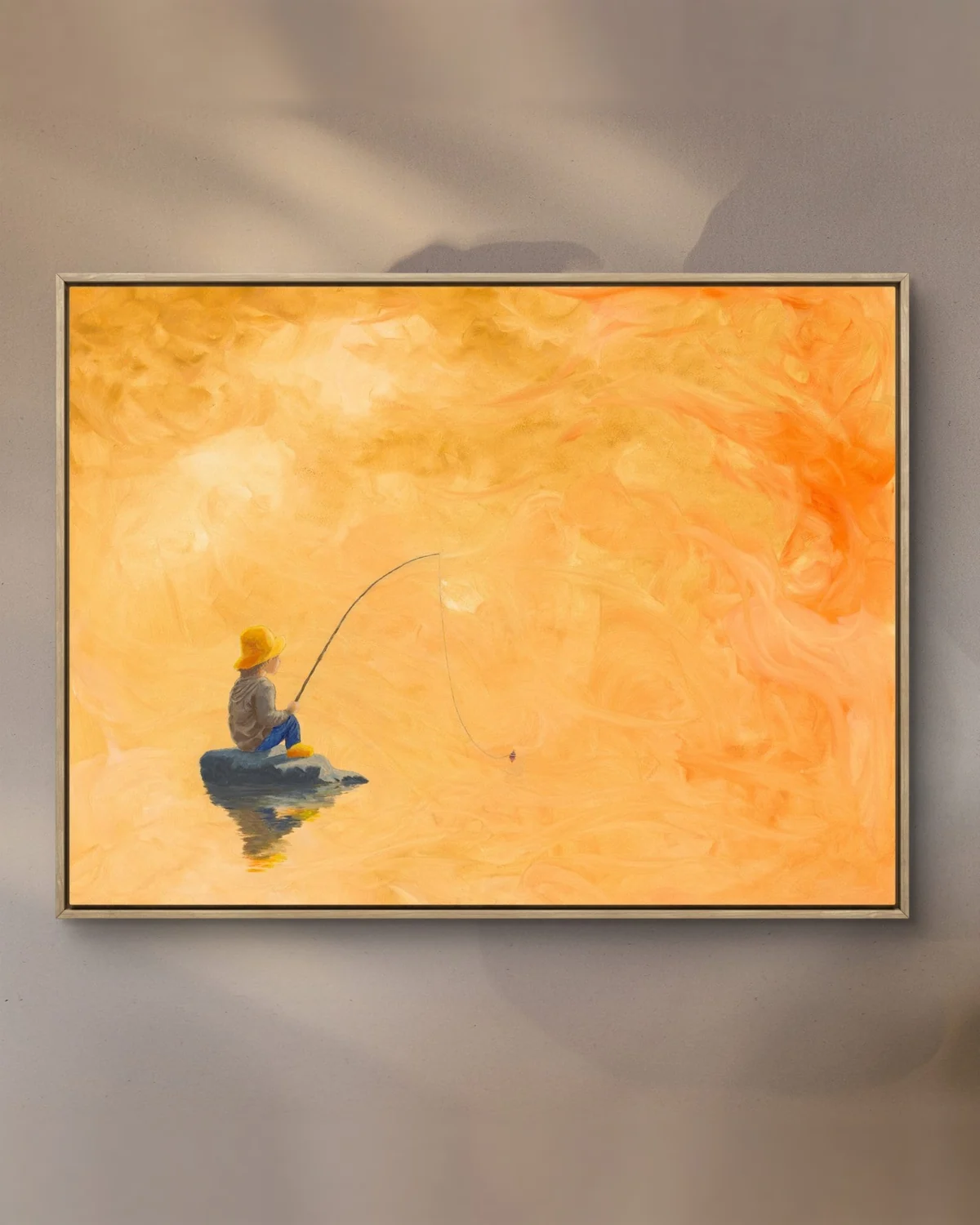 Fishing For Luck, lærredstryk af Morten Primdahl